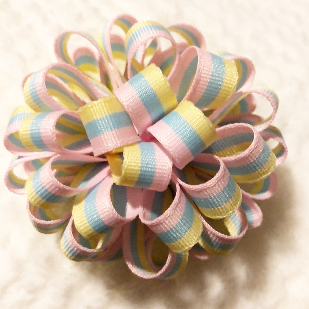 🌸3/$9🌸 Handmade Pastel Easter Loopy Hairbow